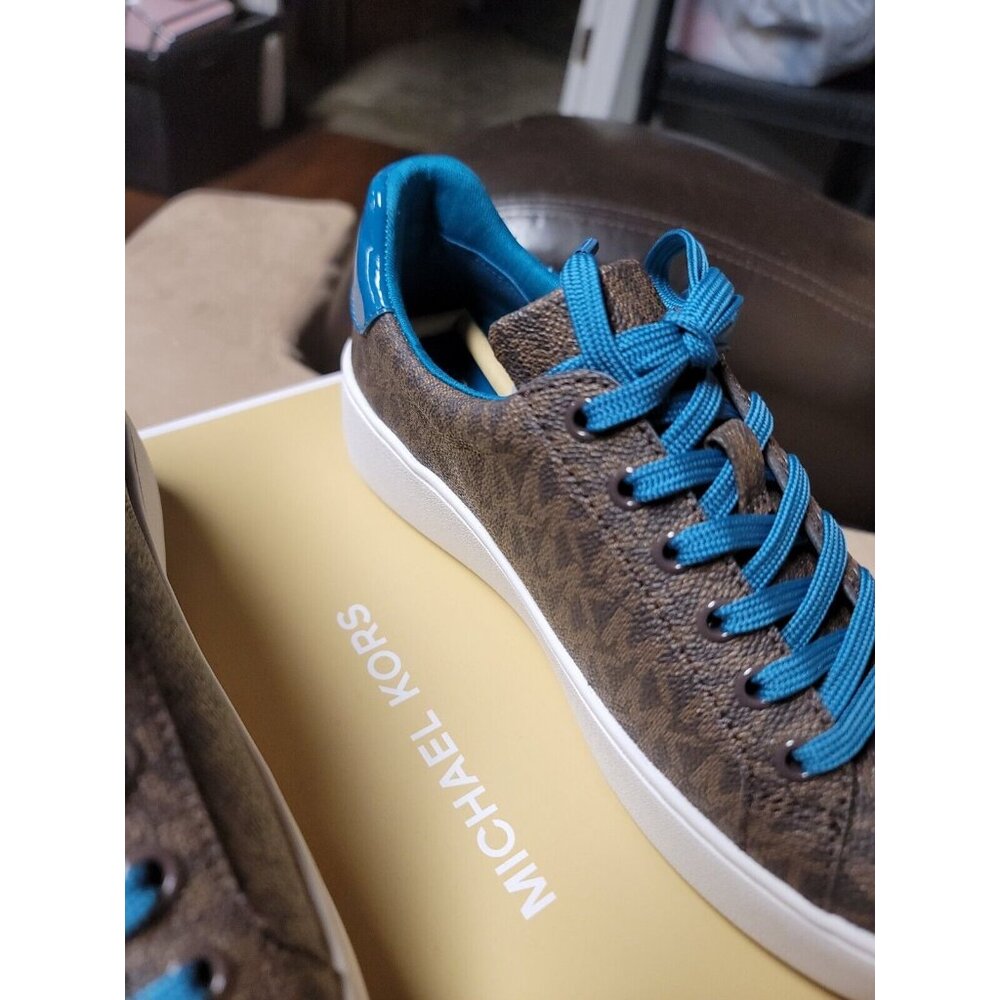 MICHAEL KORS Poppy Brown  LAGOON Logo Sneakers Size 6. 5 MSRP $165.00 - Picture 10 of 11